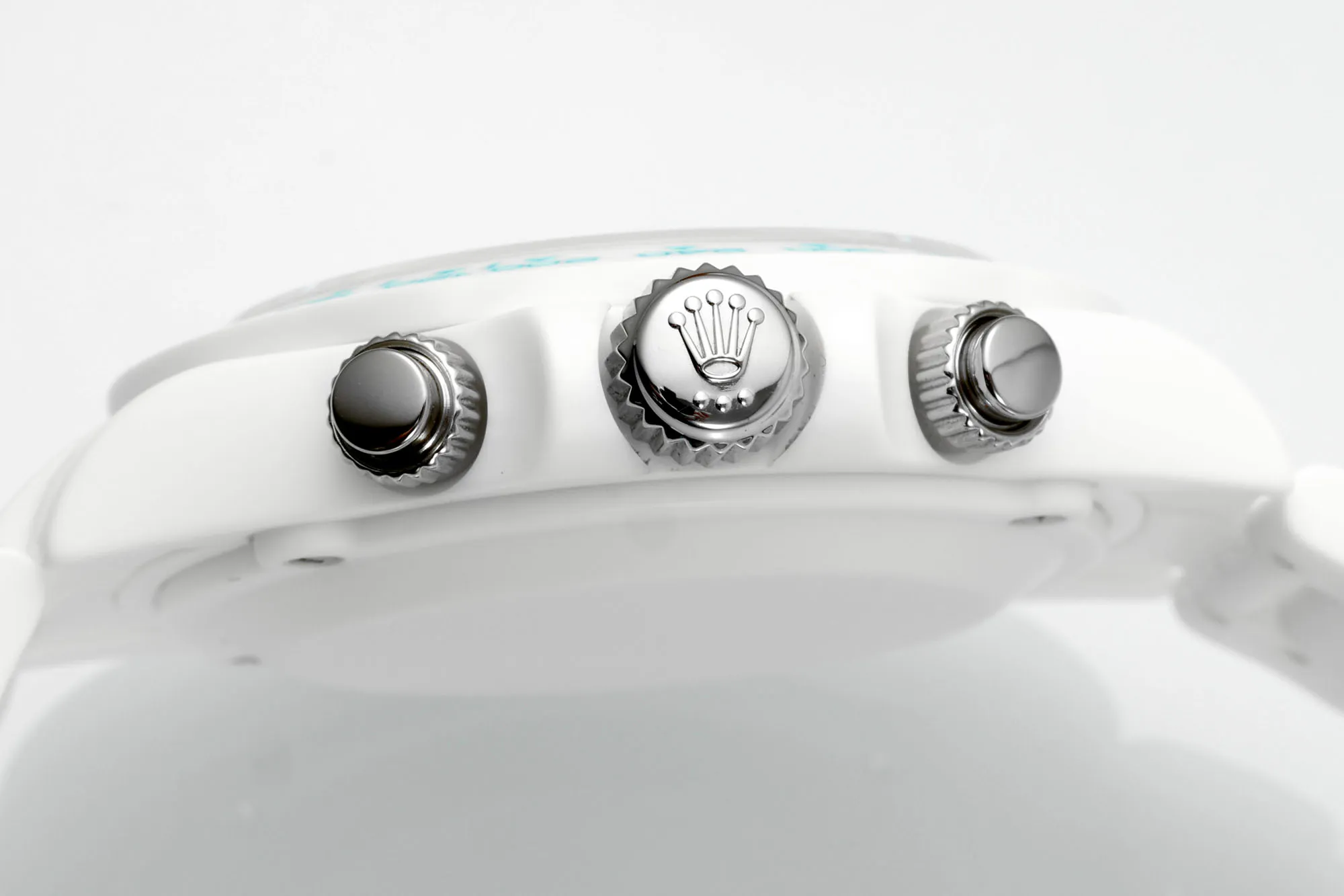 Rolex Daytona Ceramic Watch – White Strap, Turquoise Dial, Premium VSF Watches Design - 图片 6