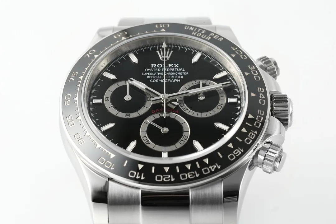 VS Factory Rolex Daytona M126500LN Perfect Edition – Silver Stainless Steel, Black Dial, Watches Chronograph - 图片 4