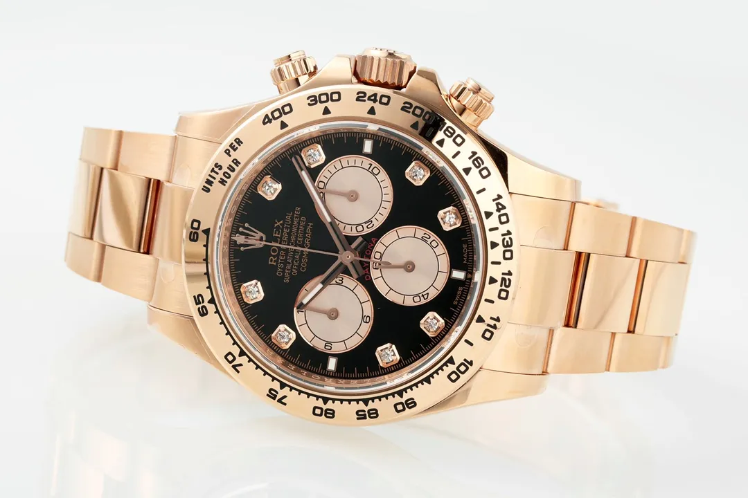 VS Factory Rolex Daytona Rose Gold Black Dial Chronograph Watch – 60th Anniversary Edition - 图片 5