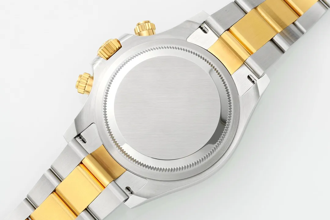 Rolex Daytona Watch – Two-Tone Stainless Steel and Gold, Black Dial, Chronograph Style - 图片 9