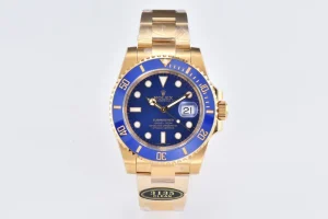 VS Factory Rolex Submariner 40mm Blue Dial Gold Tone Watch – 116618 Series