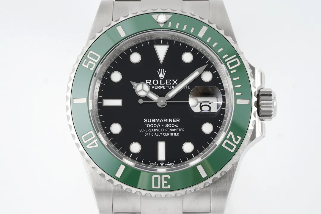 AR Factory Rolex Submariner Hulk Green Ceramic Bezel Black Dial Stainless Steel Automatic Watch - 图片 2