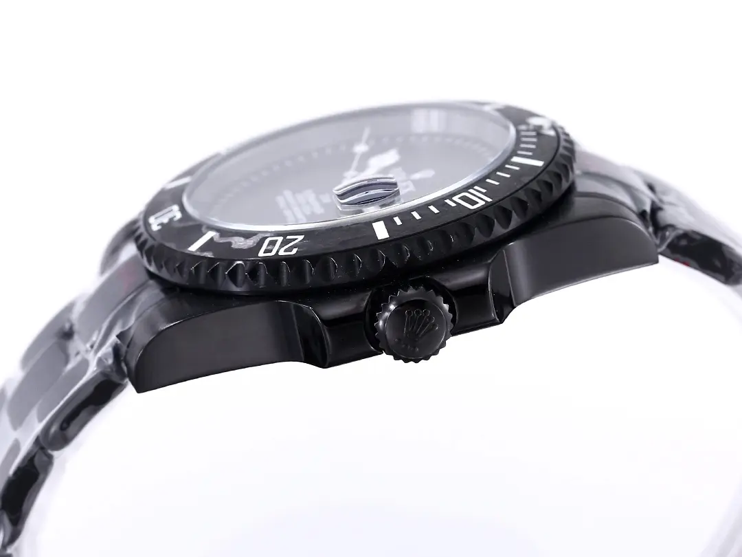 VS Factory Rolex Submariner PARAKEET – Black Custom Carbon Fiber Bezel, Gradient Green Dial Timepieces - 图片 6