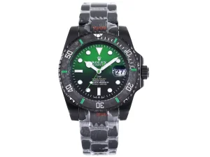 VS Factory Rolex Submariner PARAKEET – Custom Black Carbon Fiber Bezel, Gradient Green Dial, 904L Steel by VSF Watches Official Store