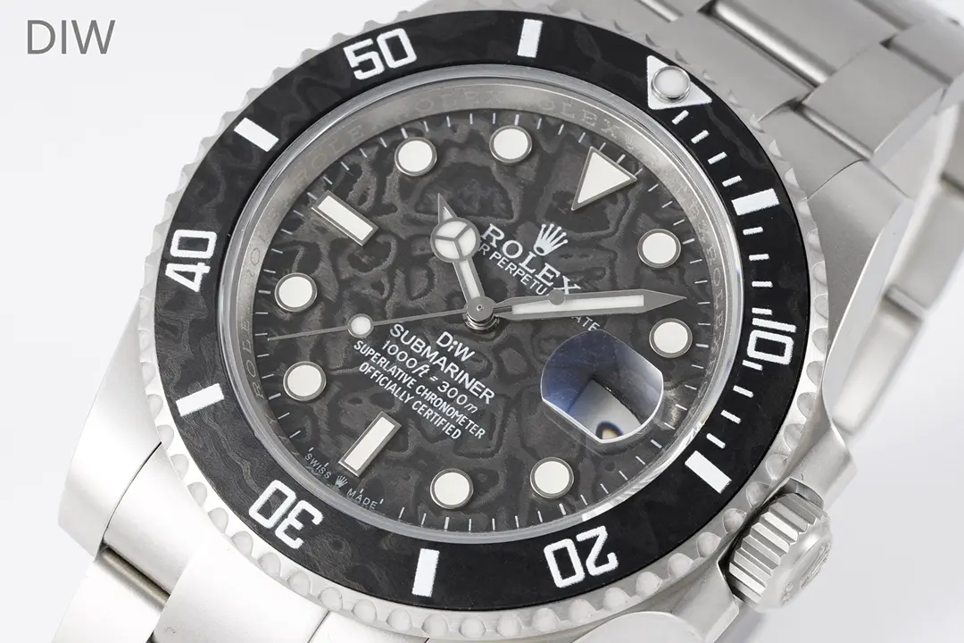 Rolex Submariner PARAKEET – Custom Black Carbon Fiber Dial, Premium Stainless Steel Timepiece - 图片 2