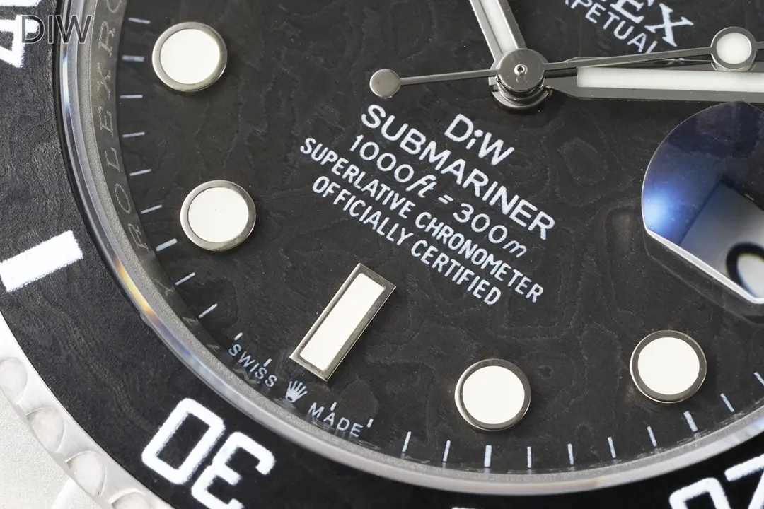Rolex Submariner PARAKEET – Custom Black Carbon Fiber Dial, Premium Stainless Steel Timepiece - 图片 5