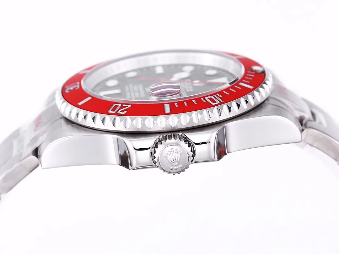 Rolex Submariner PARAKEET – Custom Black Gradient Green Dial with Red Bezel – 904L Stainless Steel by VSF Watches Official Store - 图片 6