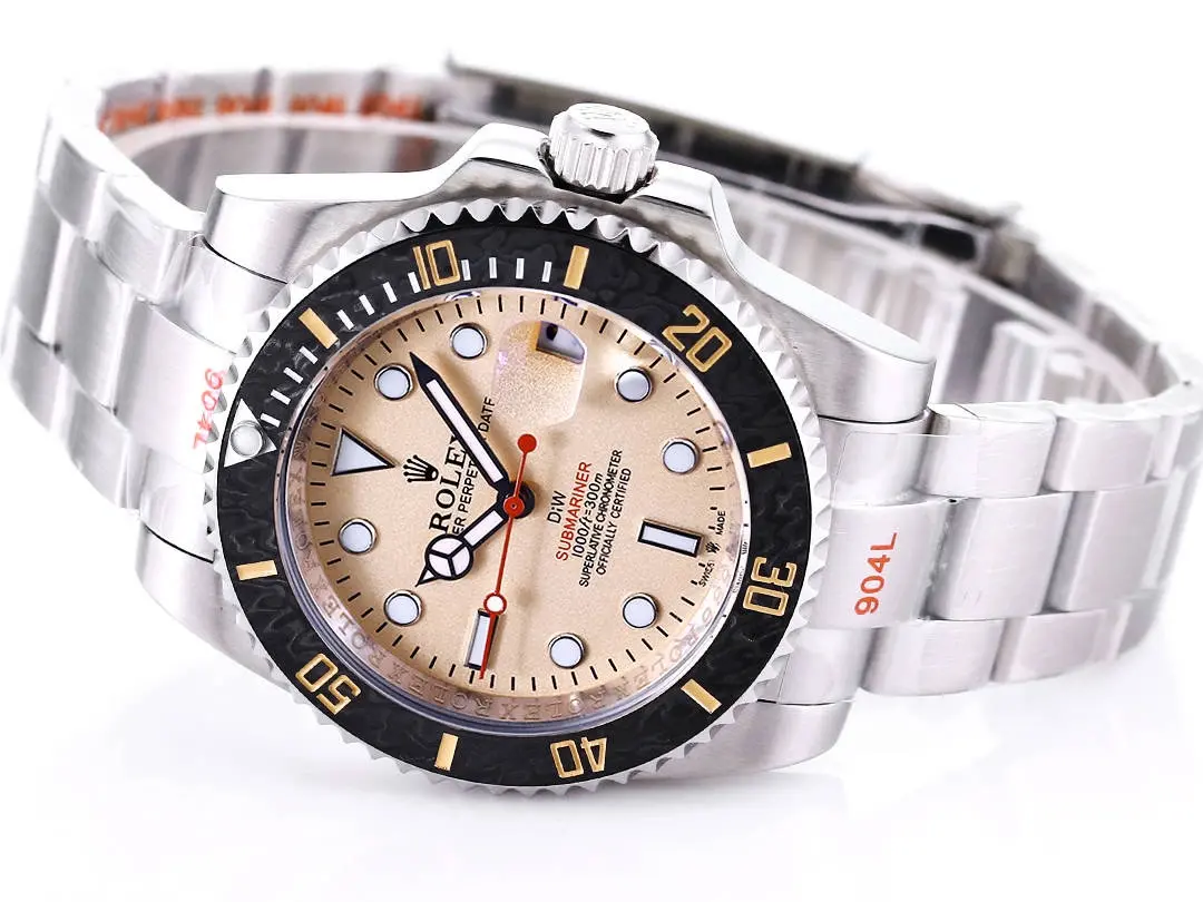 Rolex Submariner PARAKEET – Custom Gradient Green Dial, Carbon Fiber Bezel, 904L Stainless Steel Luxury Watch - 图片 4