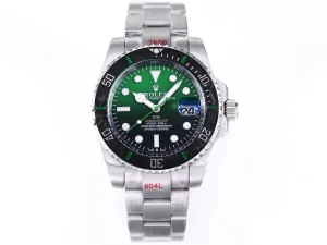 Rolex Submariner PARAKEET – Custom Green Gradient Dial, Stainless Steel Luxury Watch by VSF Watches