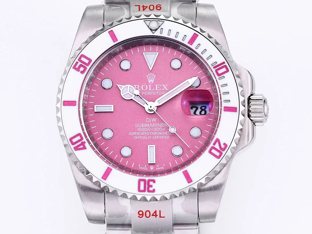 Rolex Submariner PARAKEET – Custom Pink Gradient Dial, Stainless Steel Luxury Timepiece - 图片 2