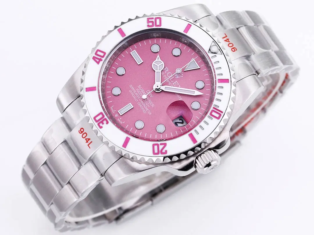 Rolex Submariner PARAKEET – Custom Pink Gradient Dial, Stainless Steel Luxury Timepiece - 图片 3