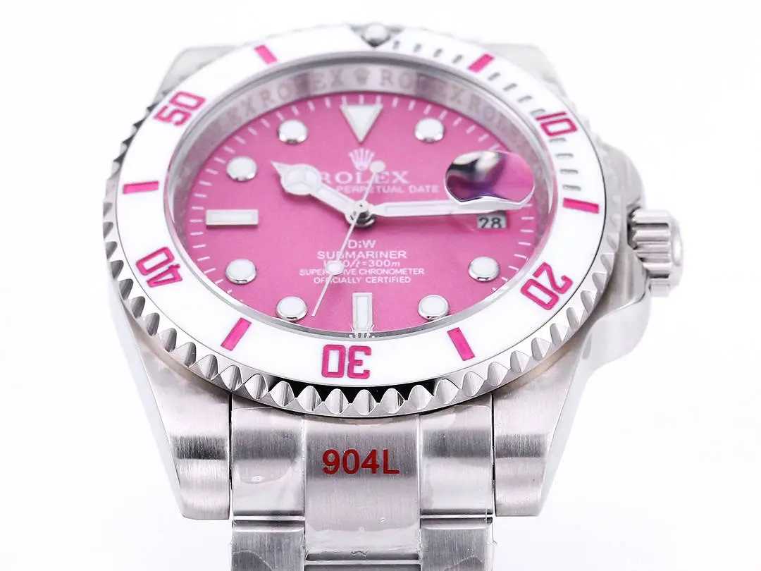 Rolex Submariner PARAKEET – Custom Pink Gradient Dial, Stainless Steel Luxury Timepiece - 图片 4