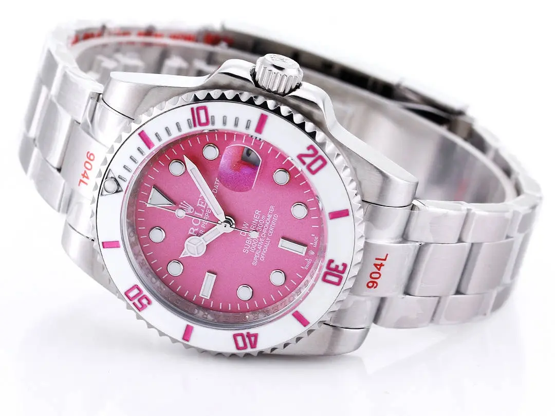 Rolex Submariner PARAKEET – Custom Pink Gradient Dial, Stainless Steel Luxury Timepiece - 图片 5