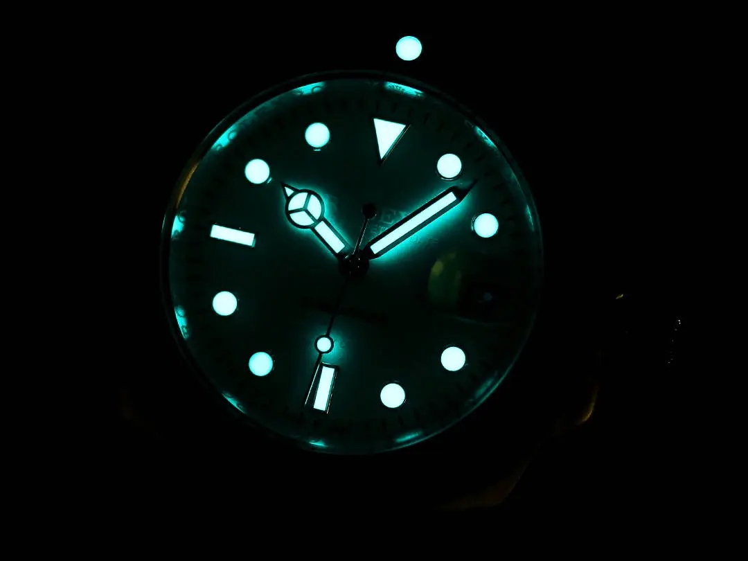 VS Factory Rolex Submariner PARAKEET Custom Watch – Gradient Green Dial, Carbon Fiber Bezel, Stainless Steel - 图片 6