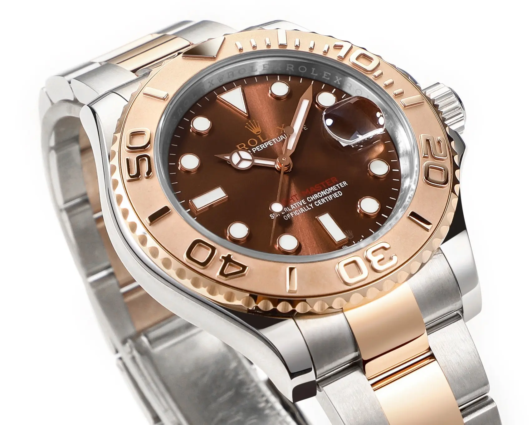 Rolex Yacht-Master 42 Rose Gold & Stainless Steel Brown Dial VSF Luxury Watch Collection from VSF Watches - 图片 2