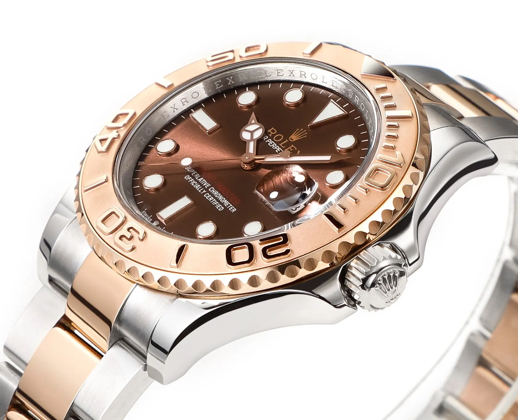 Rolex Yacht-Master 42 Rose Gold & Stainless Steel Brown Dial VSF Luxury Watch Collection from VSF Watches - 图片 3