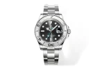 Rolex Yacht-Master  42 Stainless Steel Watch with Black Dial – Classic Elegant Watches Collection