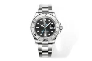 Rolex Yacht-Master  42 Stainless Steel Watch with Black Dial – Classic Elegant Watches Collection