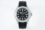 Rolex Yacht-Master 42mm Black Dial Diamond Bezel Rubber Strap Watch Collection