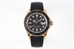VS Factory Rolex Yacht-Master 40mm Rose Gold Black Dial Rubber Strap Automatic VSF Luxury Watch – Premium VSF Timepiece