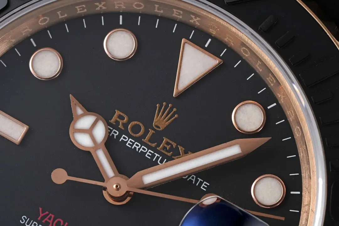 VS Factory Rolex Yacht-Master 40mm Rose Gold Black Dial Rubber Strap Automatic VSF Luxury Watch – Premium VSF Timepiece - 图片 4