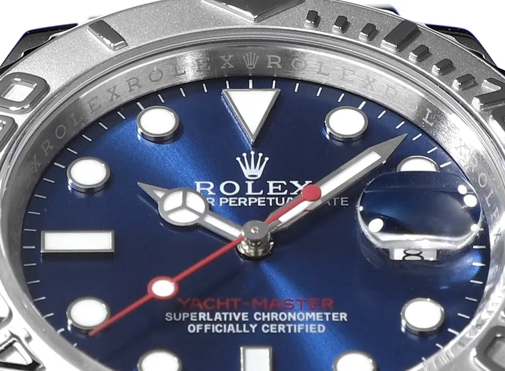 Rolex Yacht-Master 42mm Stainless Steel Watch with Blue Dial and Oyster Bracelet – Classic Elegant Sporty - 图片 5