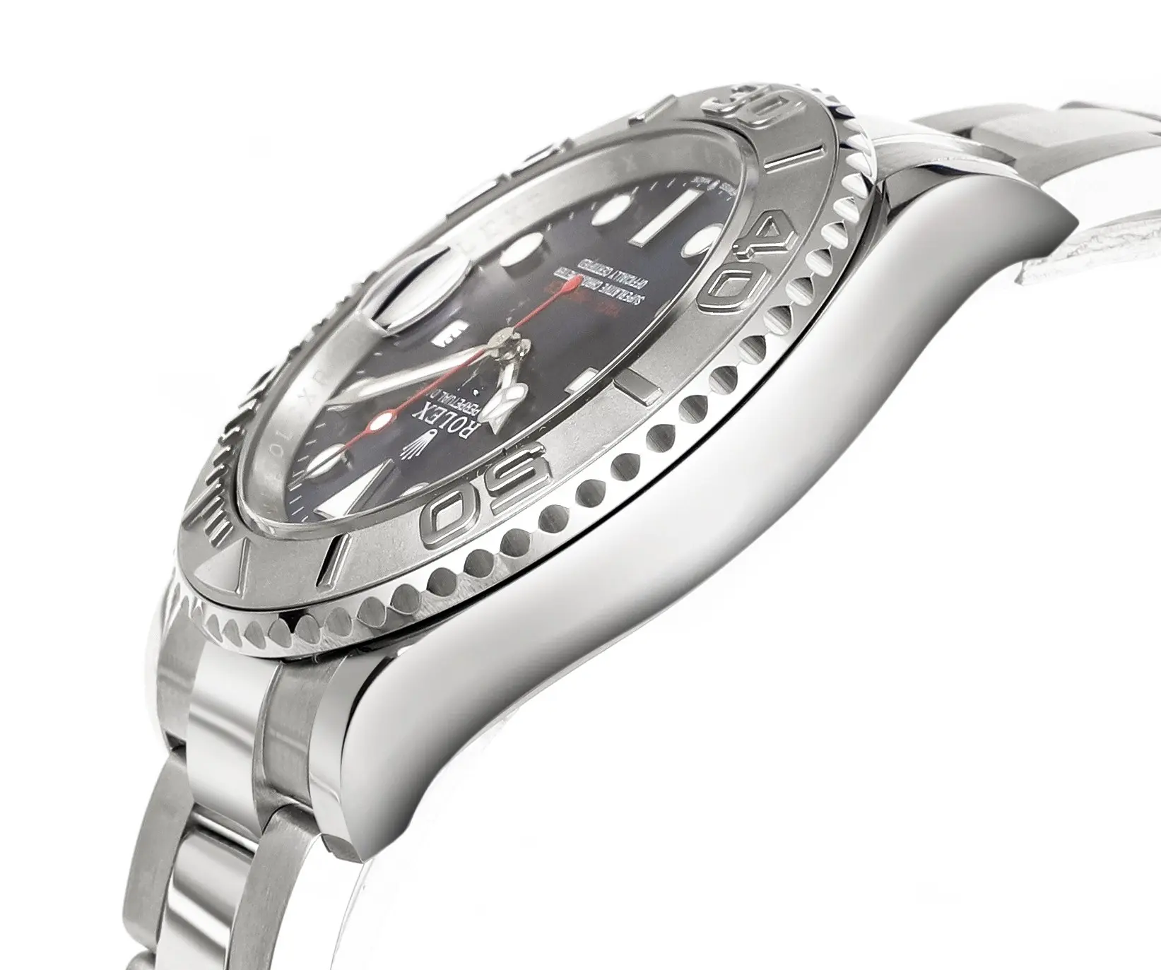 Rolex Yacht-Master 42mm Stainless Steel Watch with Blue Dial and Oyster Bracelet – Classic Elegant Sporty - 图片 6