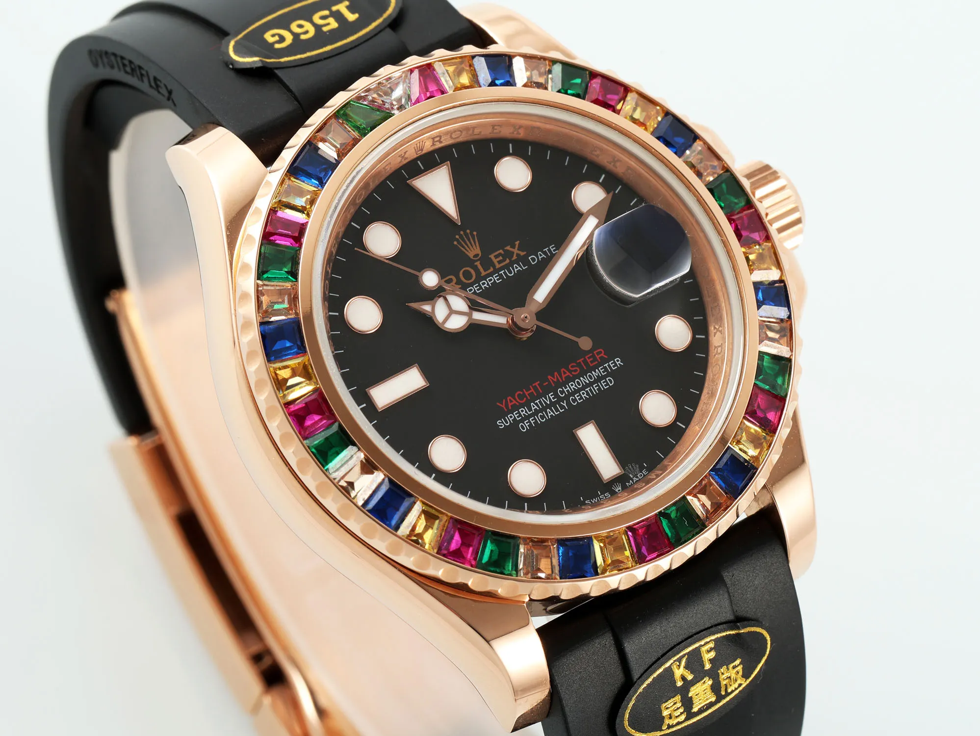 Rolex Yacht-Master Rose Gold Black Rubber – Premium - 图片 2