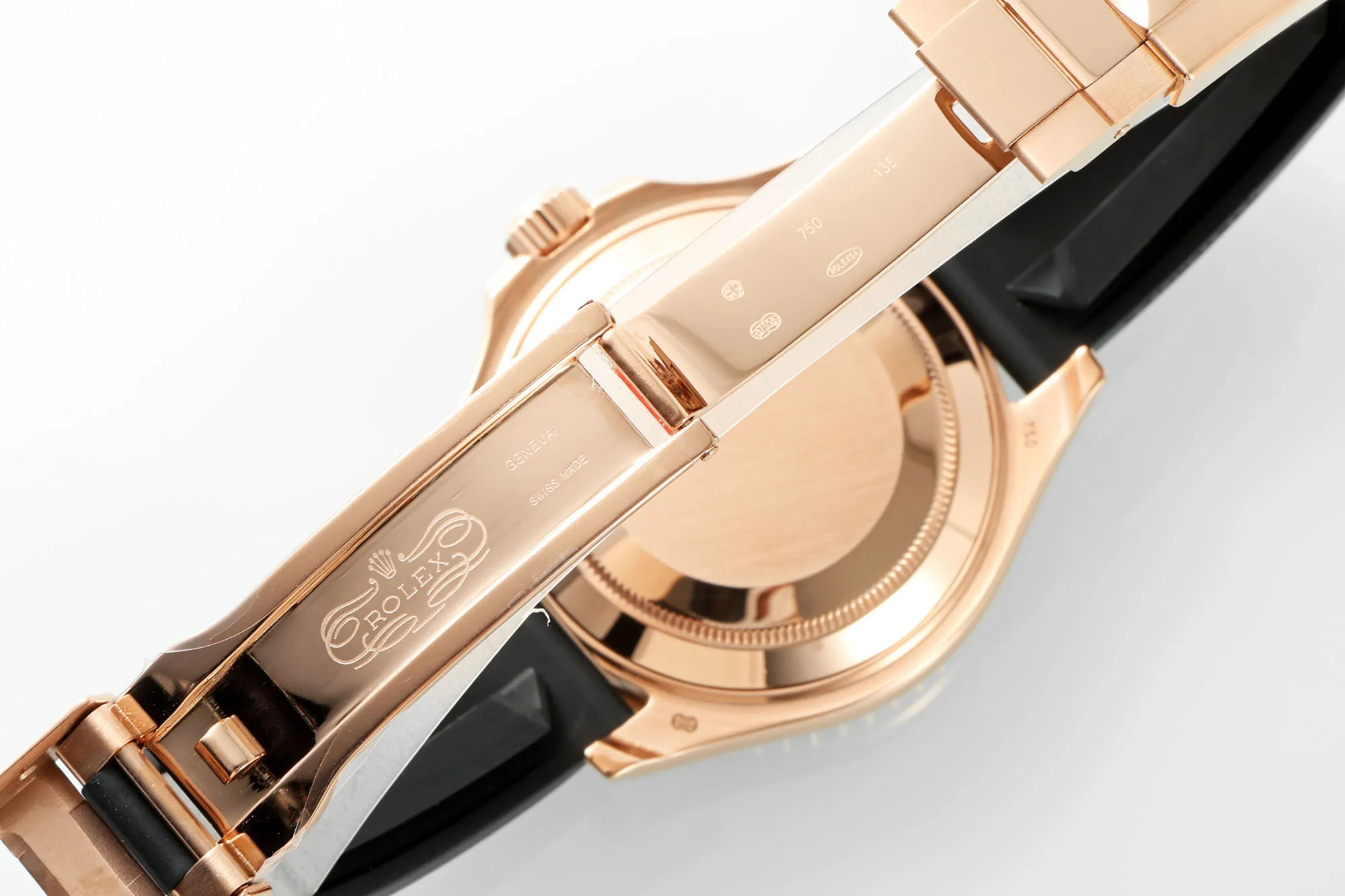 Rolex Yacht-Master Rose Gold Black Rubber – Premium - 图片 9