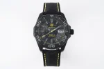 V6 Factory TAG Heuer Series Watch – Black Carbon Fiber Dial, Yellow Stitching Strap, Formal & Casual Style, SW200 Movement, Super Clone Replica Edition