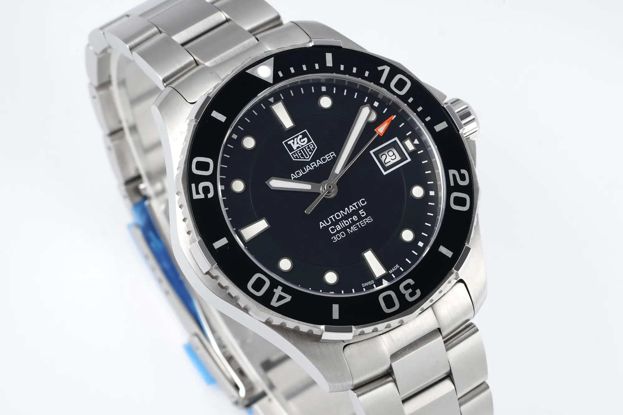 V6 Factory TAG Heuer Series Watch – Silver Stainless Steel, Black Dial, Automatic Diver Style, 100m Waterproof, Super Clone Replica Edition - 图片 2