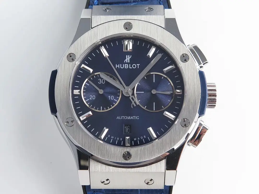 TMF Factory HB Hengbao Hublot Classic Fusion 45mm Blue Leather Strap Automatic Super Clone Watch - 图片 7
