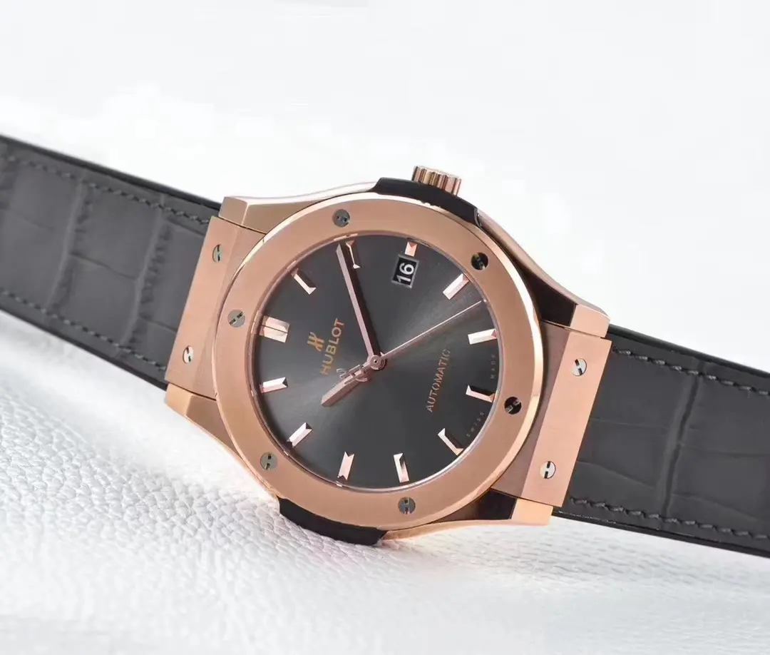 TMF Factory Hublot Classic Fusion Rose Gold with Black Dial – 45mm Automatic Super Clone Watch - 图片 2