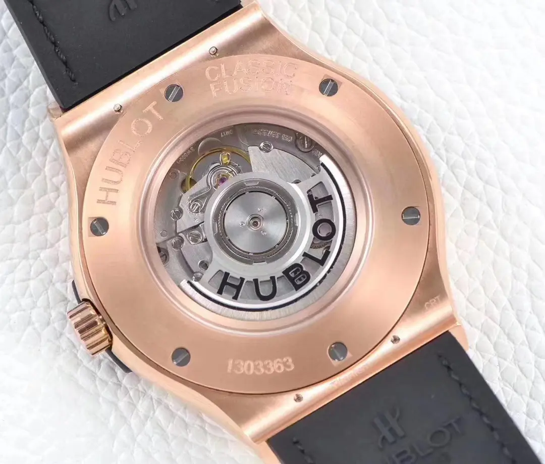 TMF Factory Hublot Classic Fusion Rose Gold with Black Dial – 45mm Automatic Super Clone Watch - 图片 7