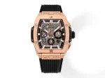 TMF Factory HUBLOT Spirit of Big Bang King Gold Black Rubber Strap Limited Edition Watch – Model 642.NX.0170.RX – Super Clone Edition