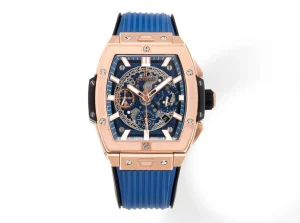 TMF Factory Hublot Spirit of Big Bang King Gold Blue Limited Edition Super Clone Watch – Model 642.NX.0170.RX