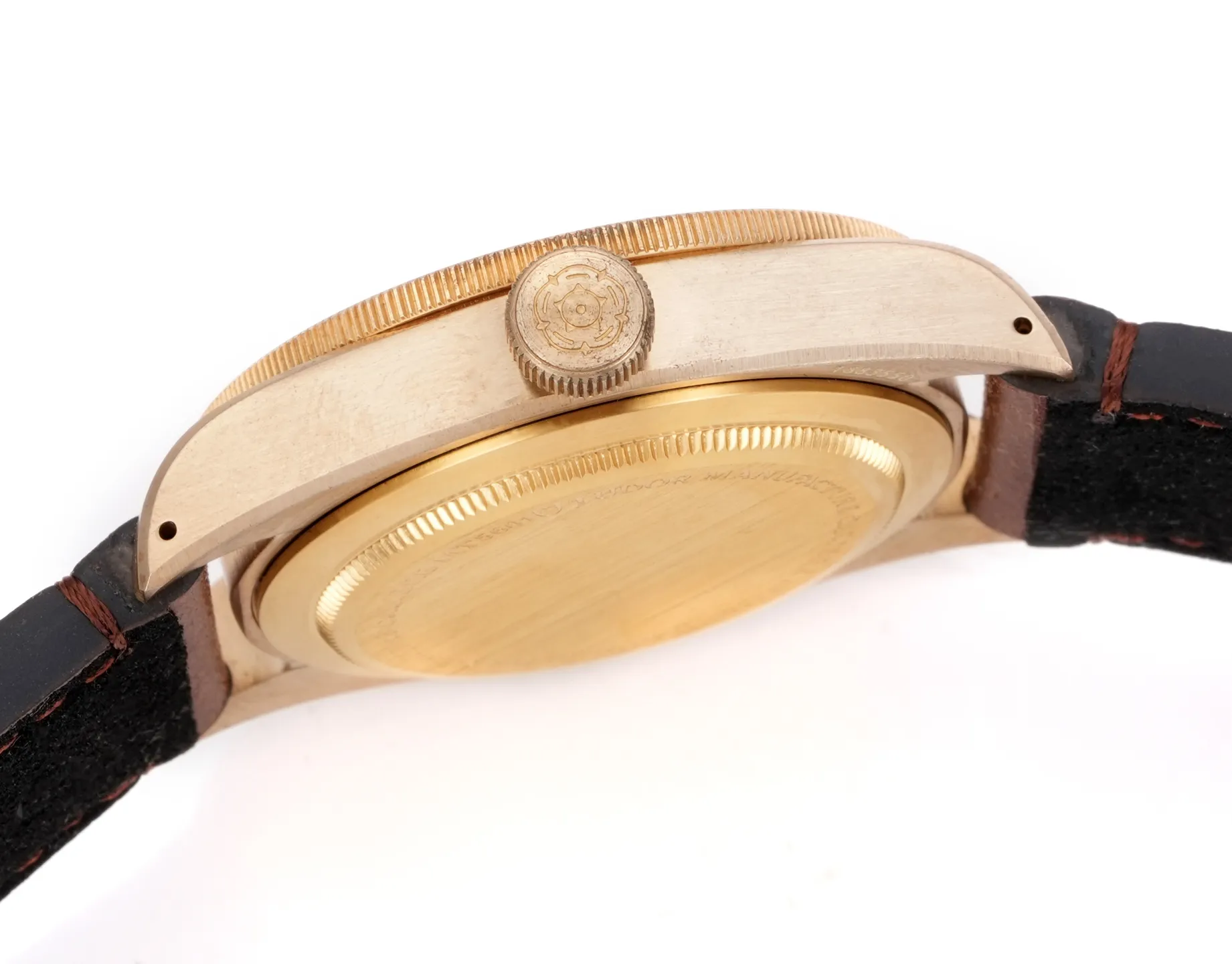 Tudor Black Bay Bronze Automatic Diver’s Watch with Black Dial and Brown Leather Strap - 图片 4