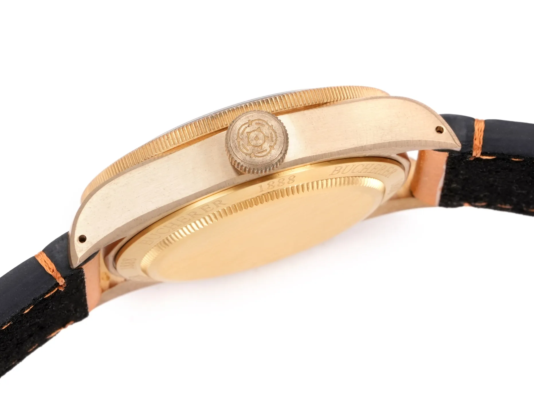 Tudor Black Bay Bronze Automatic Men’s Diver Watch with Black Dial, Brown Leather Strap, and Bronze Case - 图片 6