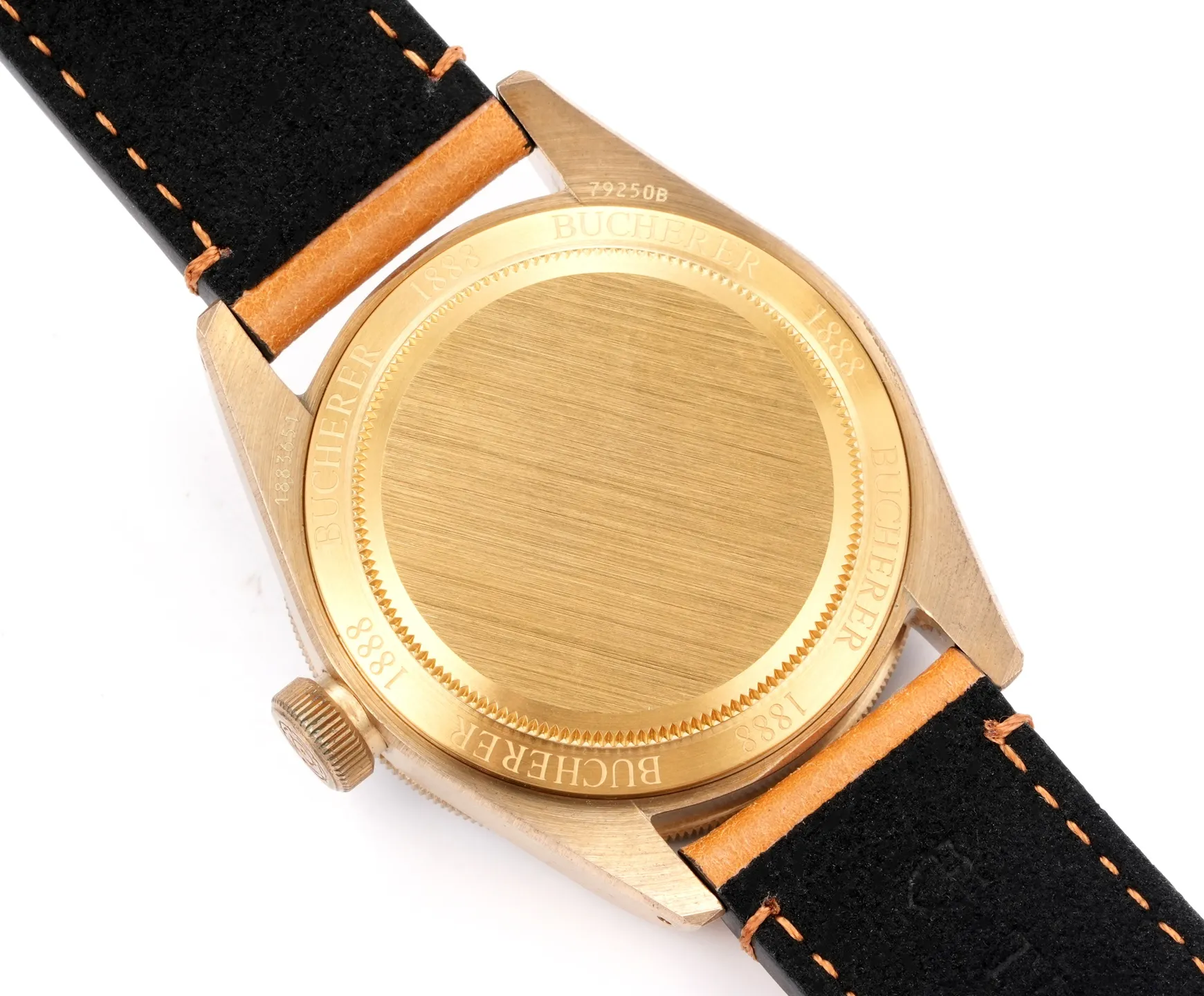 Tudor Black Bay Bronze Automatic Men’s Diver Watch with Black Dial, Brown Leather Strap, and Bronze Case - 图片 9