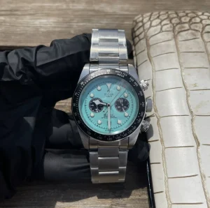 Tudor Black Bay Chrono Turquoise Dial Stainless Steel Bracelet Men’s Chronograph Watch