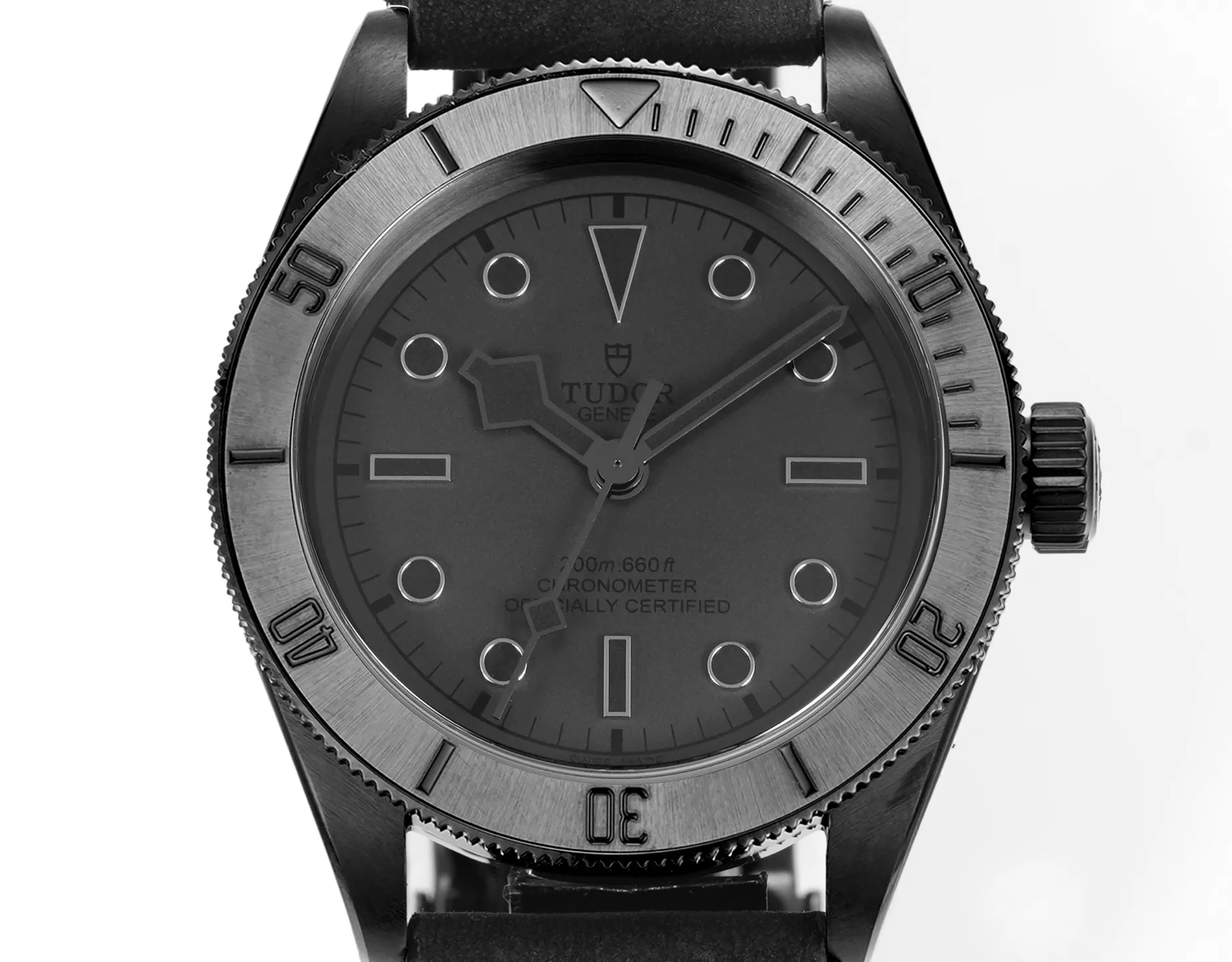Tudor Black Bay Fifty-Eight Automatic Men’s Dive Watch – Black Dial, Matte Black Bezel, Black Leather Strap - 图片 5