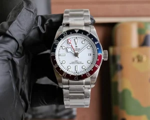 Tudor Black Bay GMT White Dial Pepsi Bezel Stainless Steel Automatic Men’s Watch