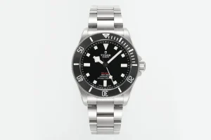 Tudor Pelagos Automatic Black Dial Titanium Diver’s Watch with Silver Metal Bracelet