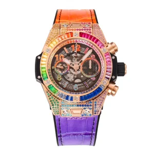 TW Factory Hublot Big Bang Unico Rainbow Watch – Multicolor, Chronograph, 45mm, Super Clone Edition