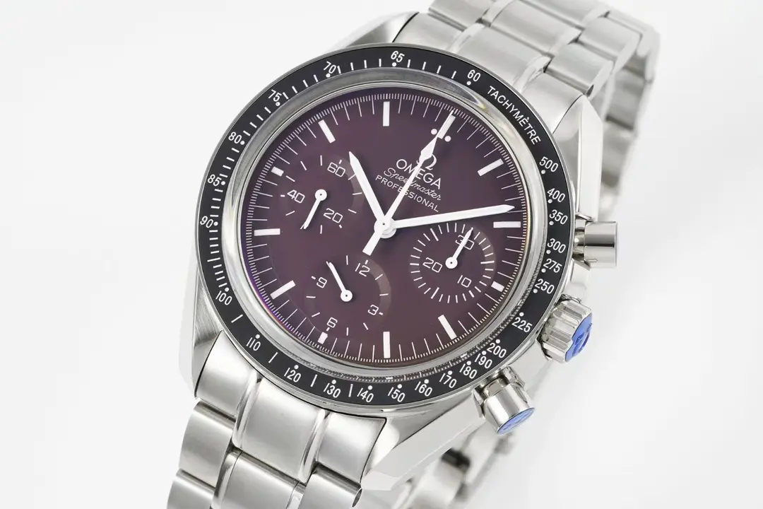 TW Factory Omega Speedmaster 9300 Burgundy Dial Steel – VSF Watches Collection - 图片 2