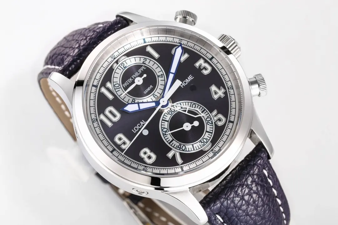 TW Factory Patek Philippe Complications 5924G Blue Leather Super Clone Replica Watch - 图片 4