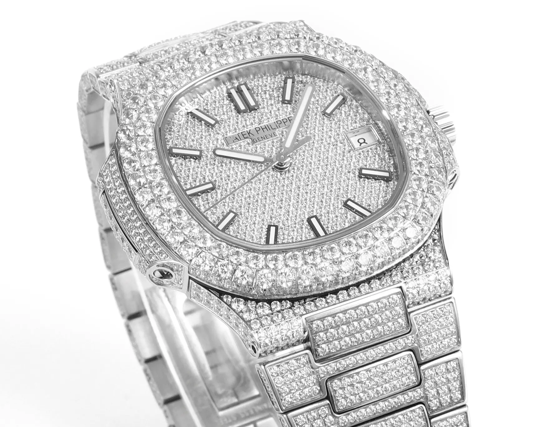 TWA Factory Patek Philippe Nautilus 5719/10G White Gold Super Clone Replica Watch - 图片 4