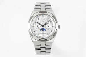 TWA Factory Vacheron Constantin Overseas 4300V Perpetual Calendar Watch – Silver Dial, Stainless Steel Bracelet, Best Super Clone Edition