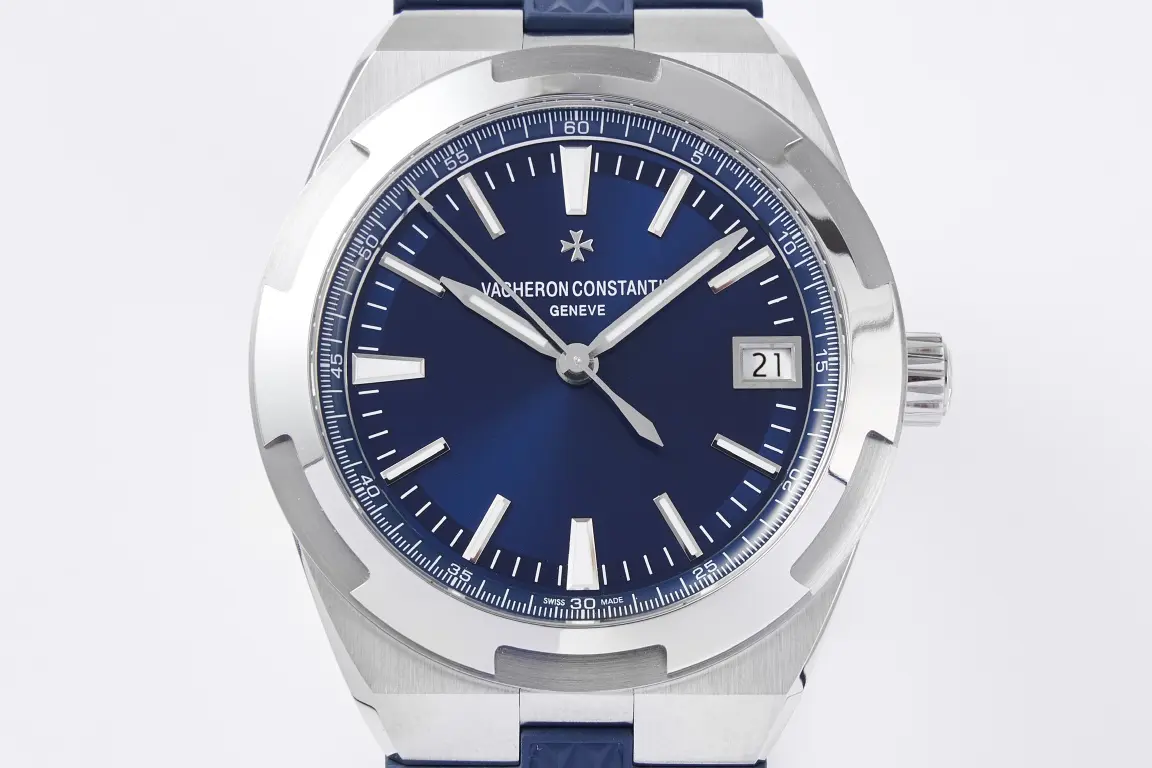 TWA Factory Vacheron Constantin Overseas 4500V Series – Blue Dial, Rubber Strap, Luxury Steel Super Clone Watch – Best Replica Quality - 图片 2