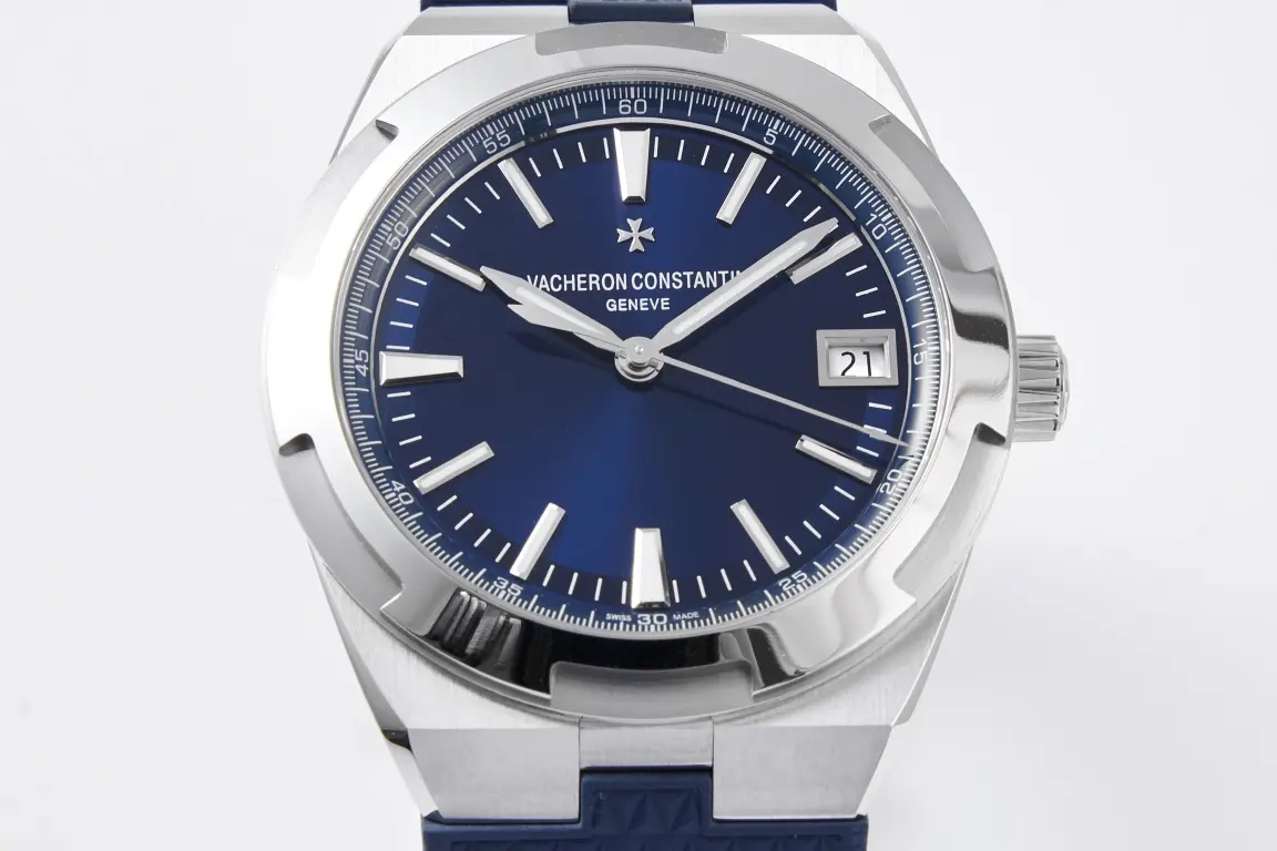 TWA Factory Vacheron Constantin Overseas 4500V Series – Blue Dial, Rubber Strap, Luxury Steel Super Clone Watch – Best Replica Quality - 图片 3